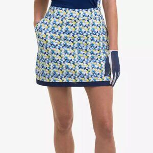 NWT EPNY Women's 17.5 Inch Broken Geo Print Skort Inky Multi XL